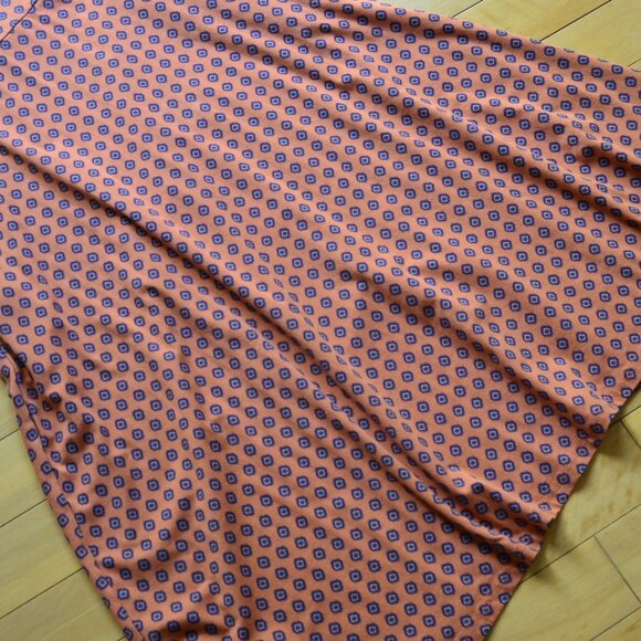 Pact Orange and Black Geometric Fit and Flare 3/4 Sleeve Dress Size M - Picture 11 of 11